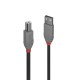 Lindy 36673 cable USB 2 m USB 2.0 USB A USB B Negro